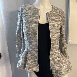 Divided by H&M gray peplum cardigan
